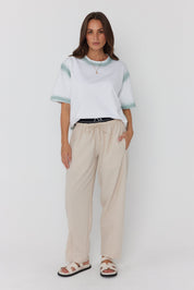 SPRAY T-Shirt White/Sage
