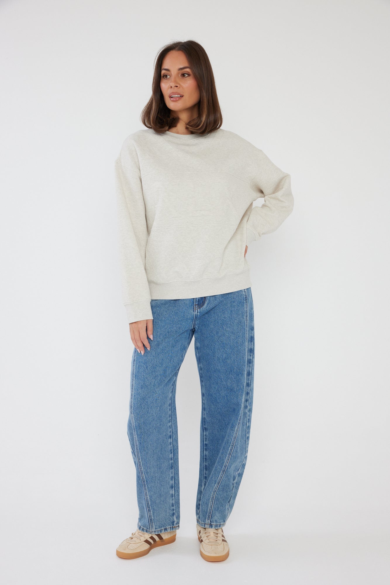 QUINS Jumper Oat