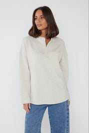 HENLEY Jumper Oat