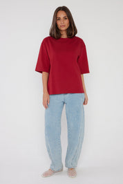 ZURI T-Shirt Cherry Red