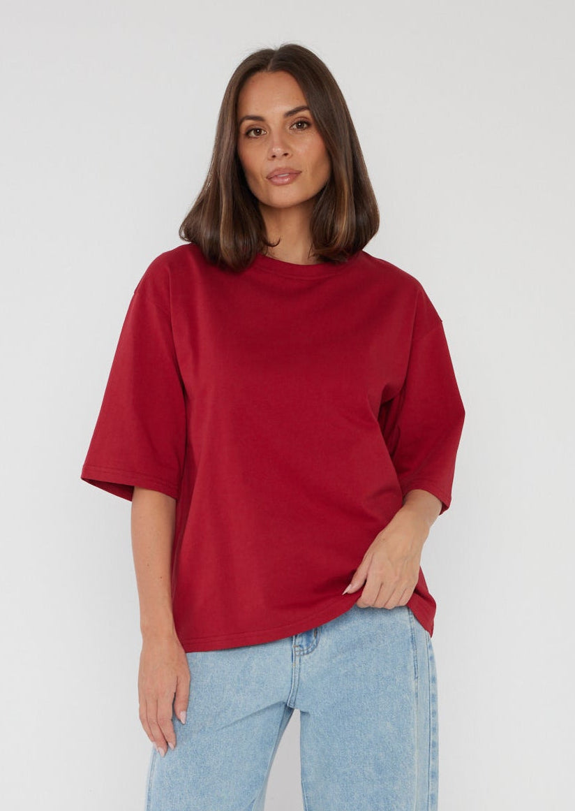 ZURI T-Shirt Cherry Red