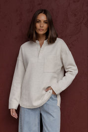 HENLEY Jumper Oat