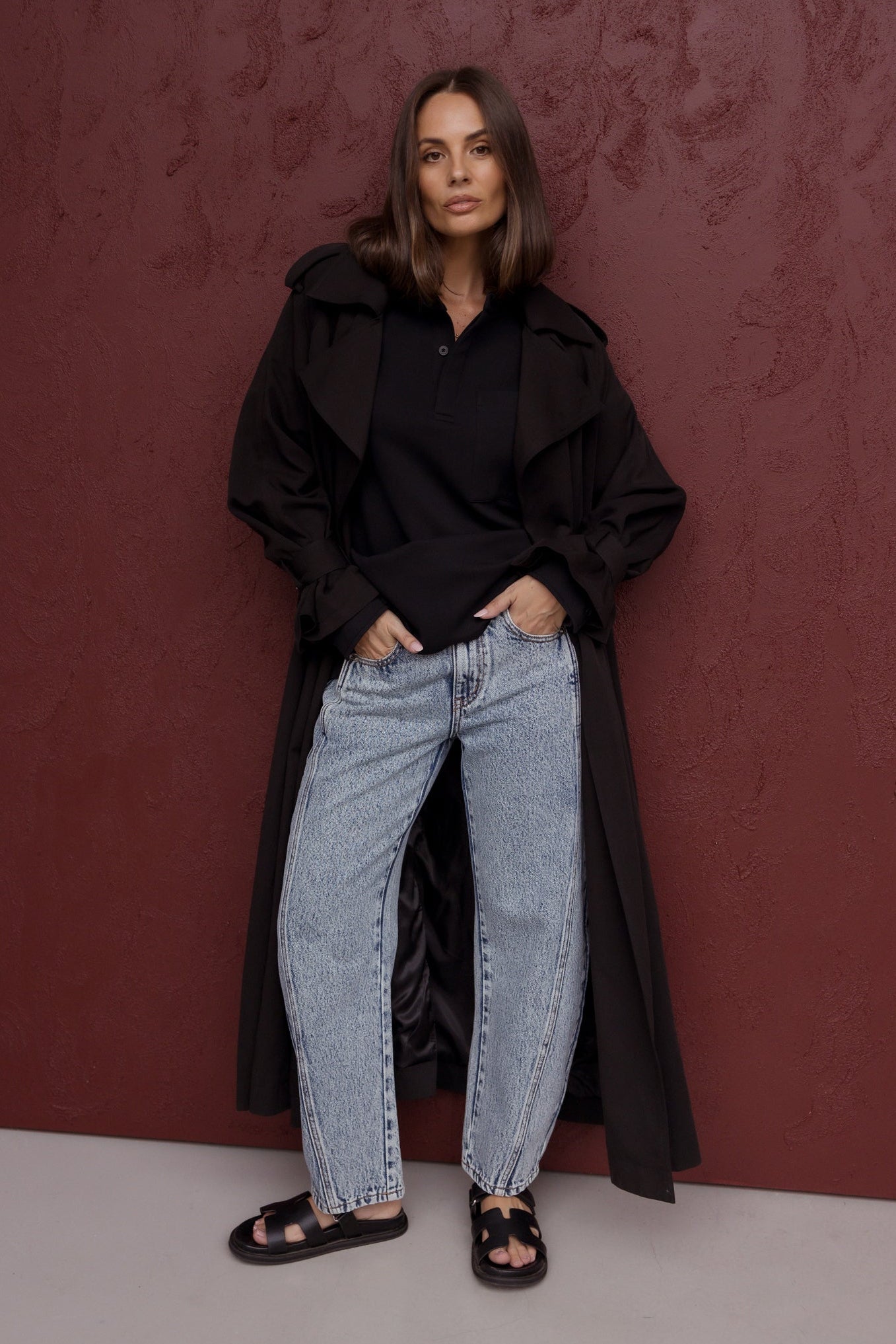 HENLEY Jumper Black