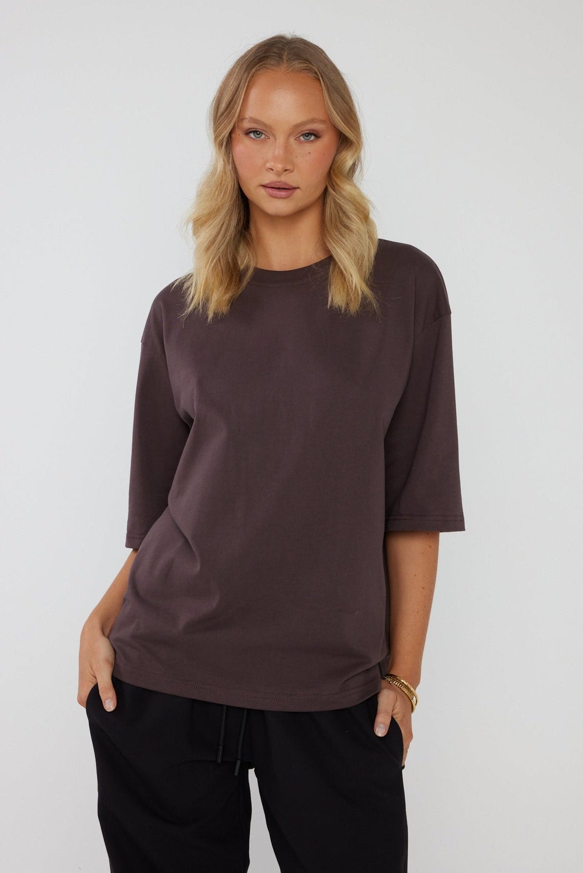 ZURI T-Shirt Dark Cocoa