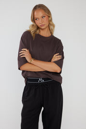 ZURI T-Shirt Dark Cocoa