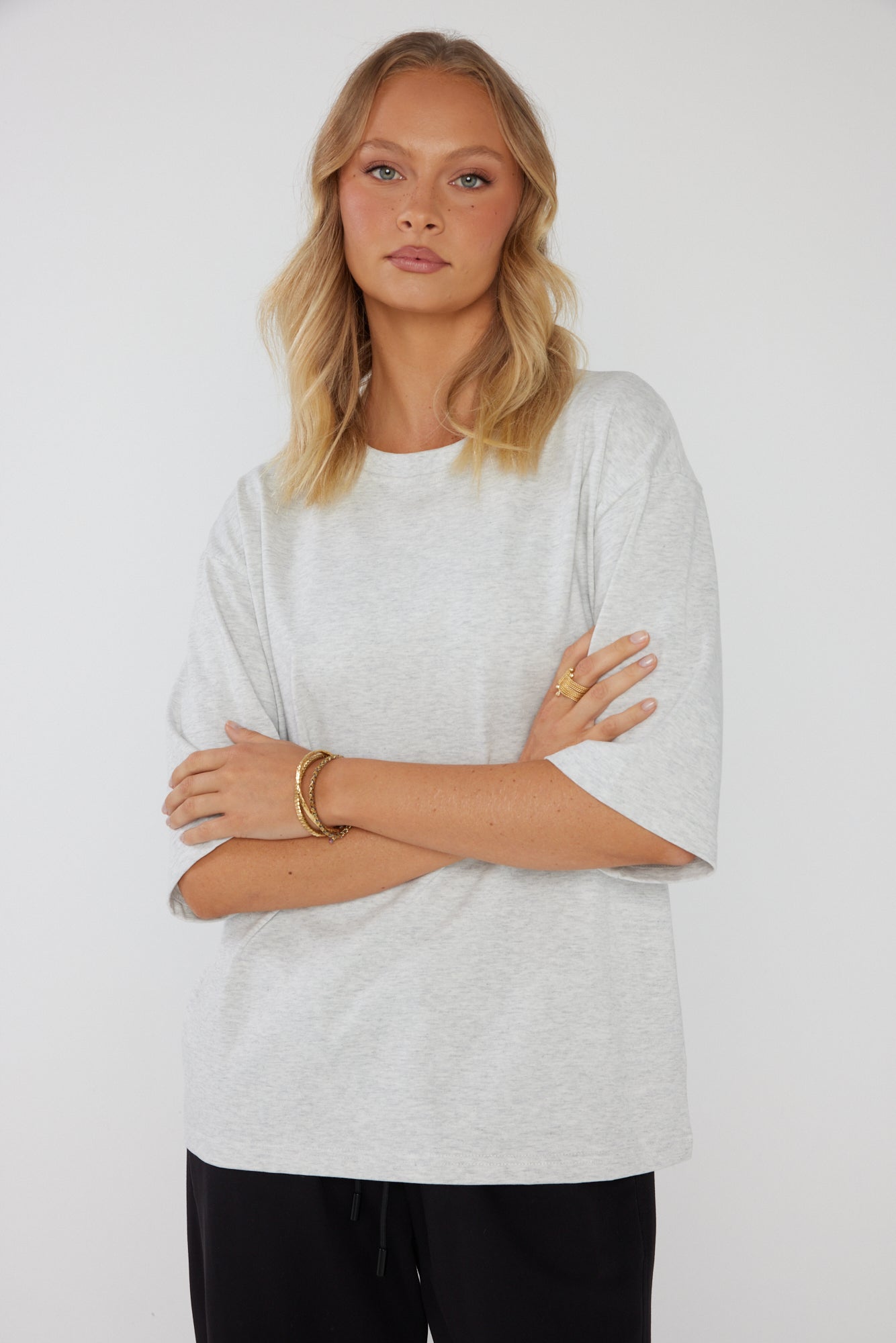 ZURI T-Shirt Grey Marle