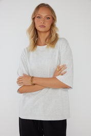 ZURI T-Shirt Grey Marle