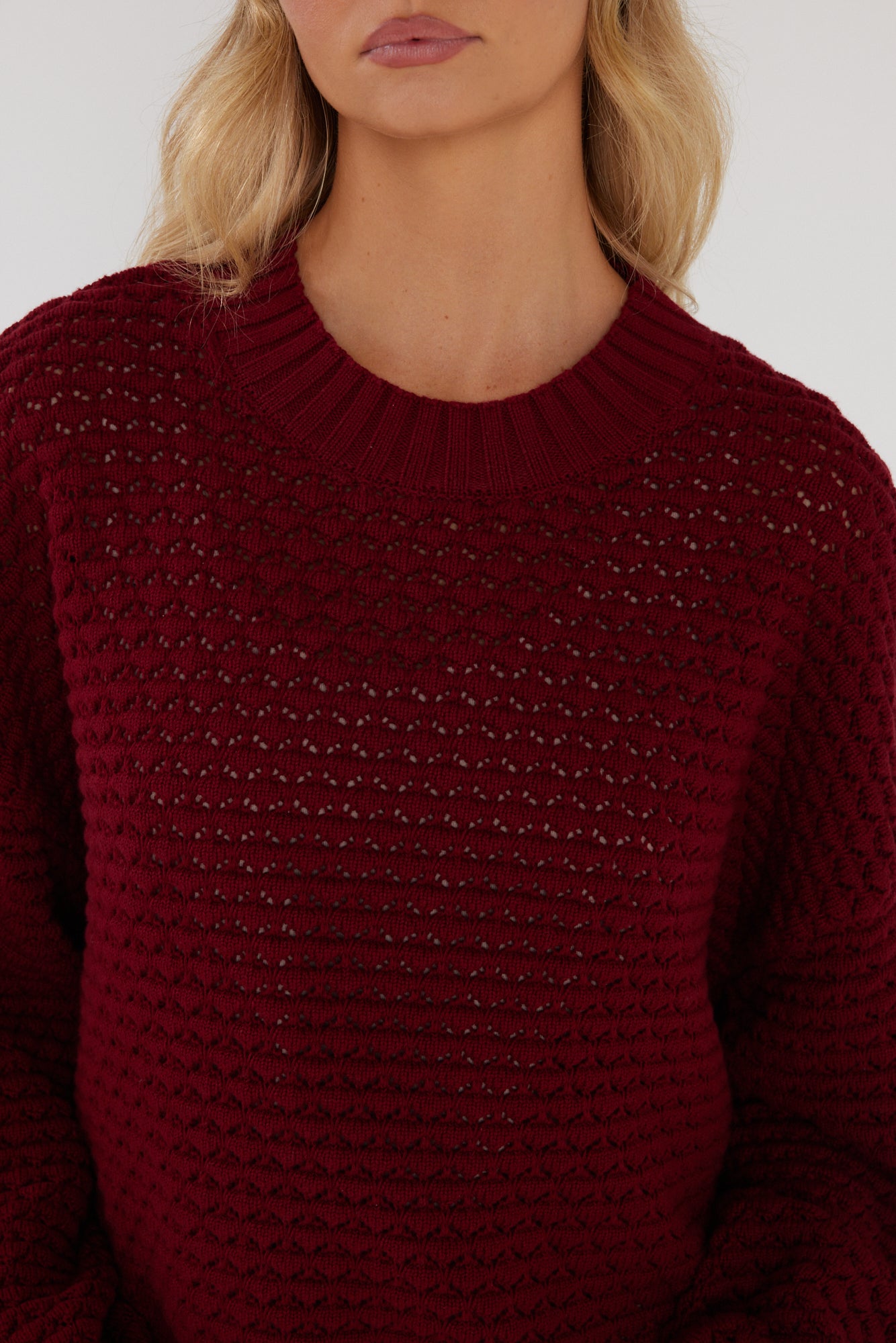 LOAM Knit Jumper Red Wine