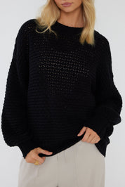LOAM Knit Jumper Black