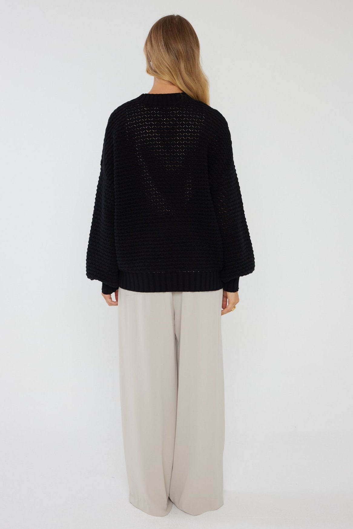 LOAM Knit Jumper Black