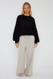 LOAM Knit Jumper Black