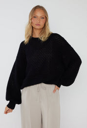 LOAM Knit Jumper Black
