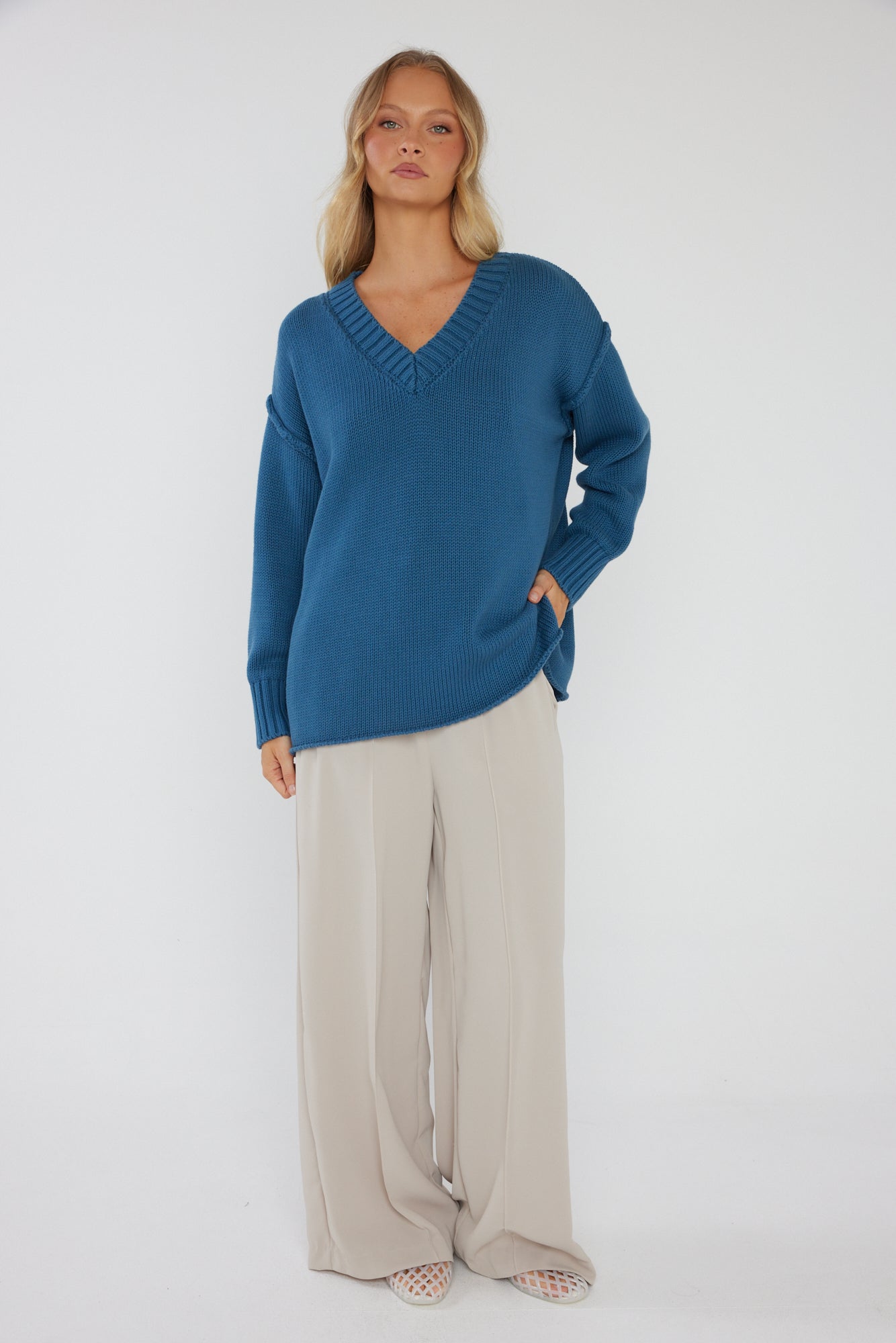 SOLACE Knit Jumper Teal