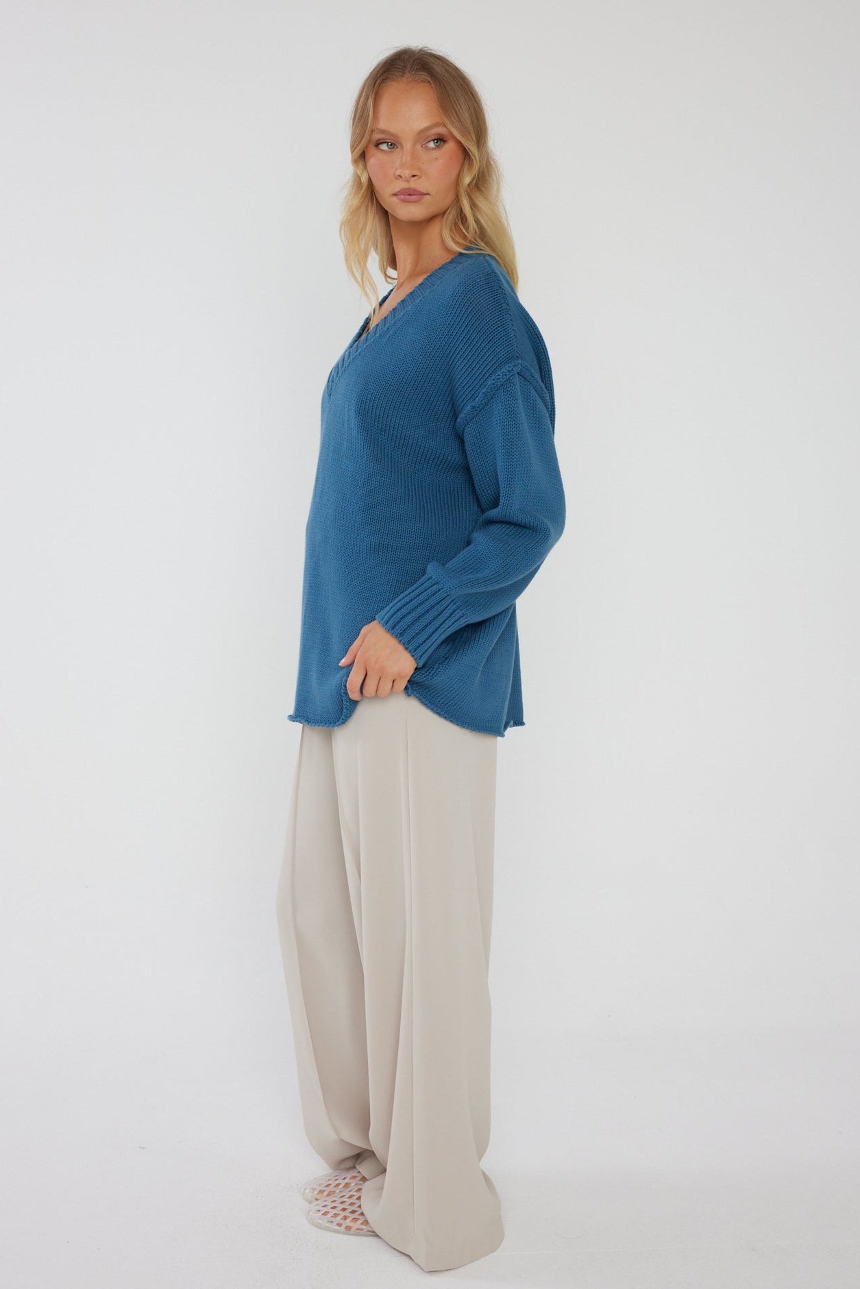 SOLACE Knit Jumper Teal