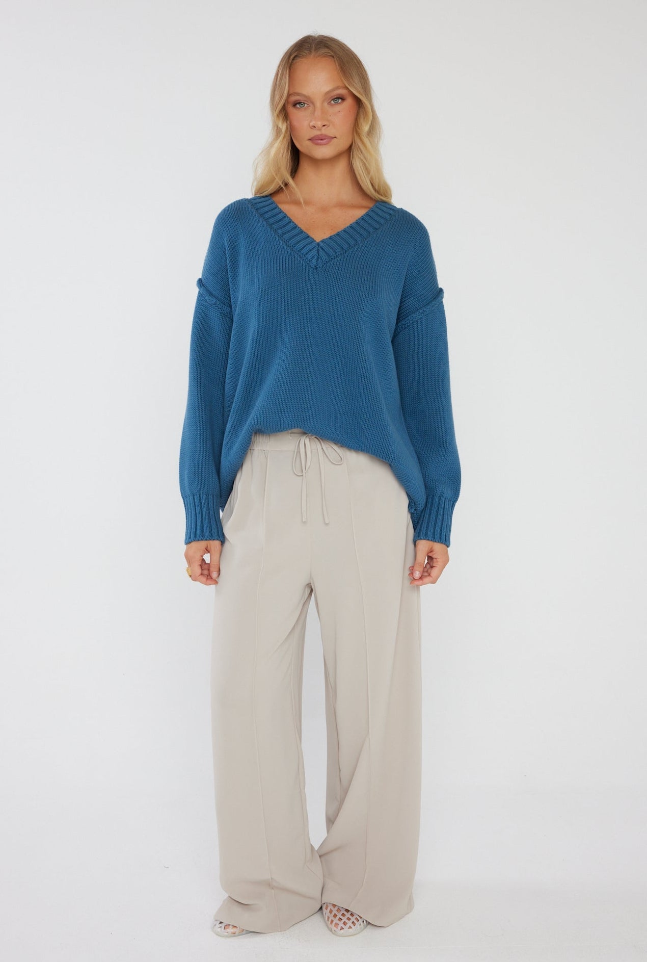 SOLACE Knit Jumper Teal