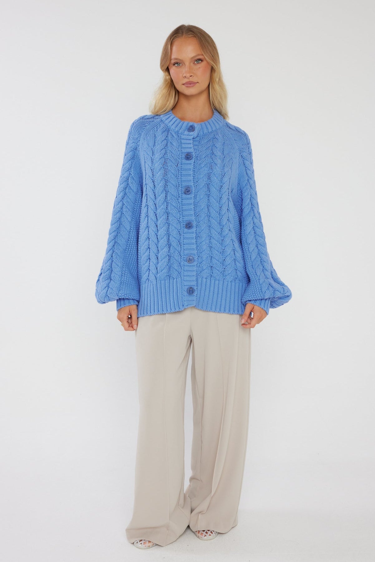 HAVEN Cardigan Blue