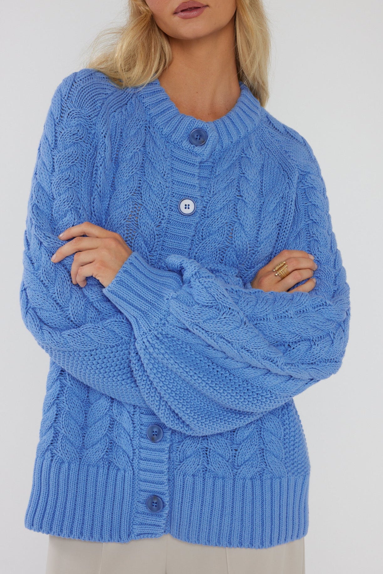 HAVEN Cardigan Blue