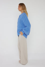 HAVEN Cardigan Blue