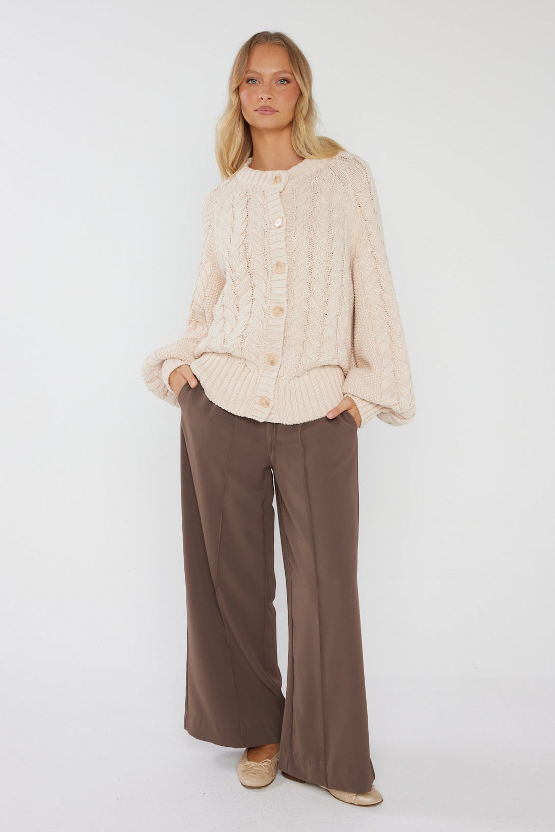 HAVEN Cardigan Beige