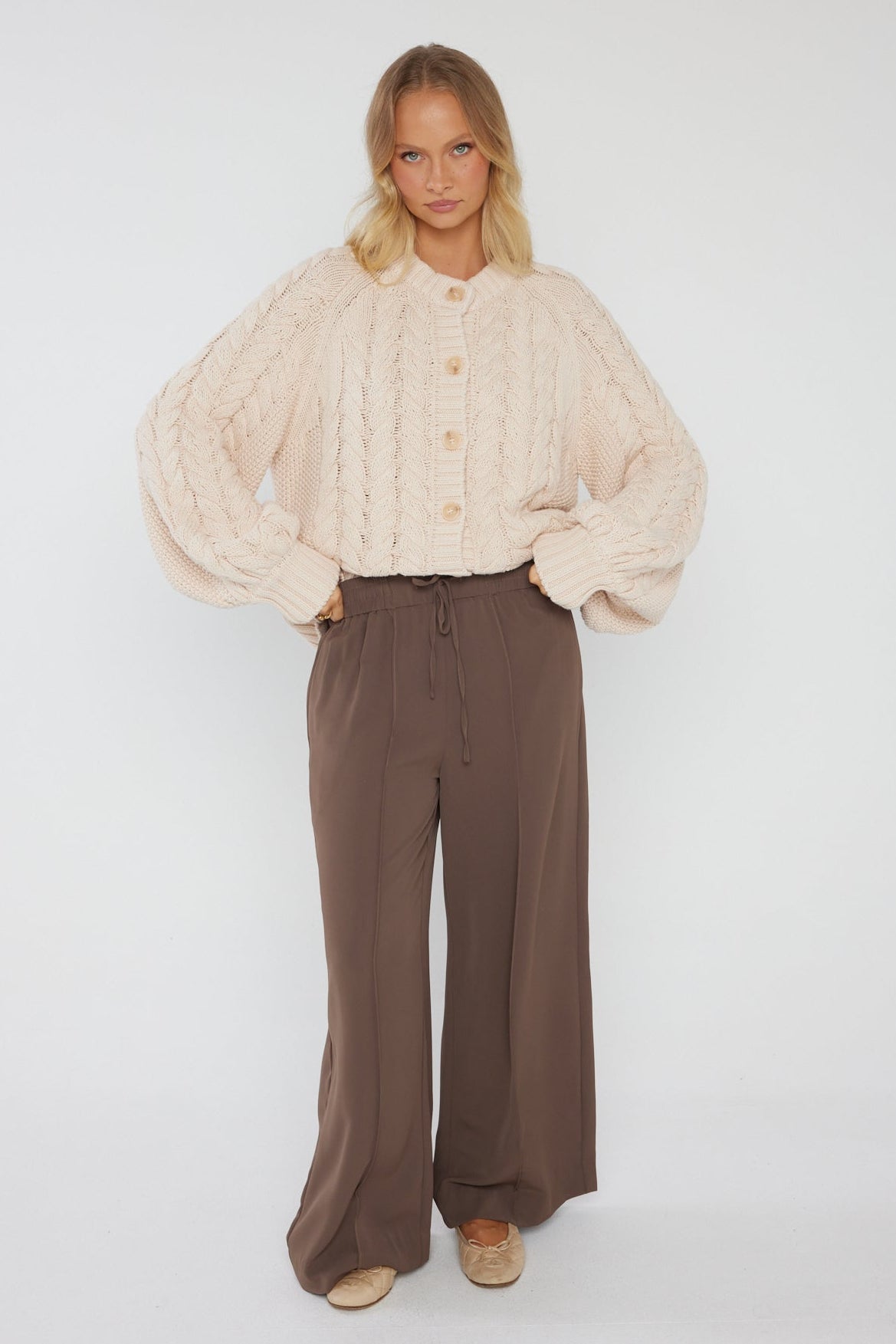 HAVEN Cardigan Beige