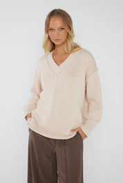 SOLACE Knit Jumper Beige