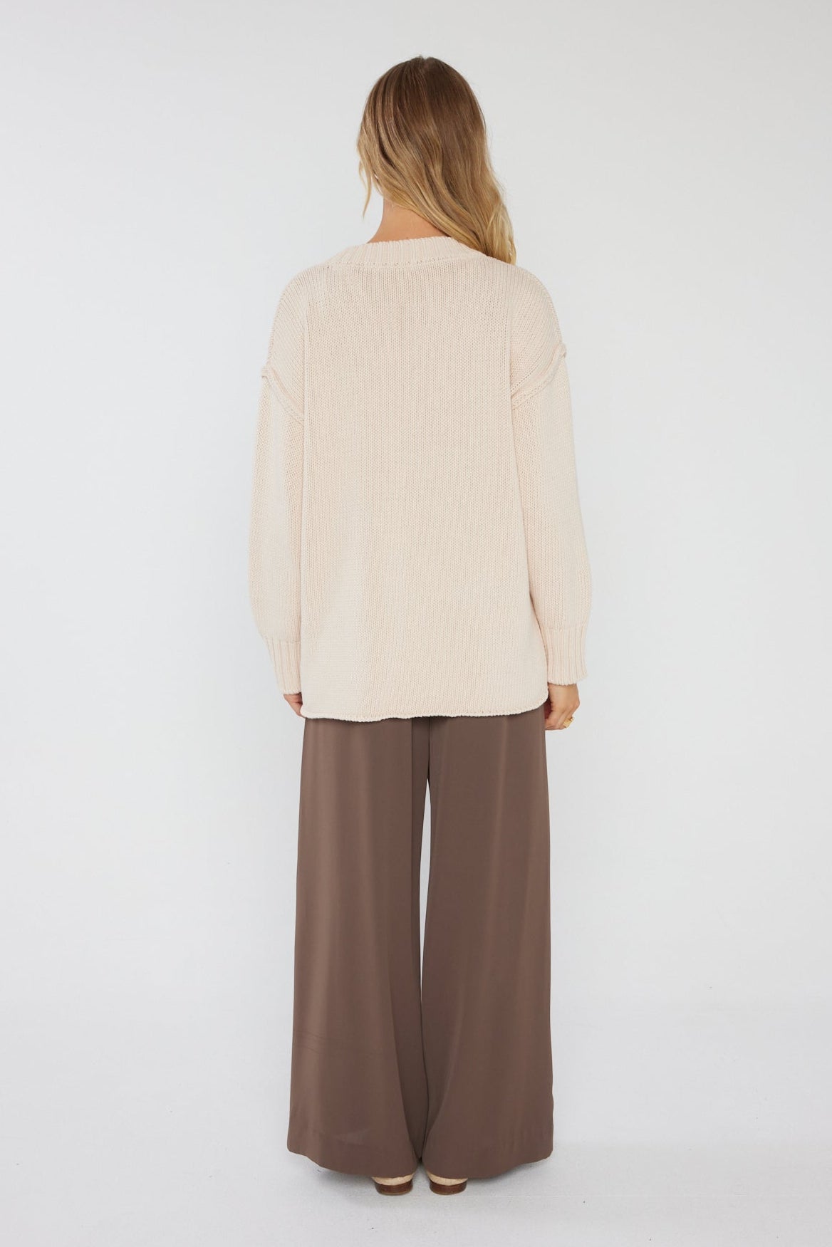 SOLACE Knit Jumper Beige