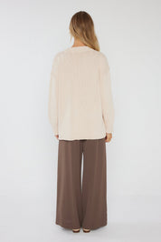 SOLACE Knit Jumper Beige