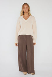 SOLACE Knit Jumper Beige