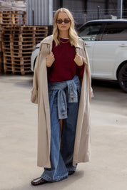 LOAM Knit Jumper Red Wine