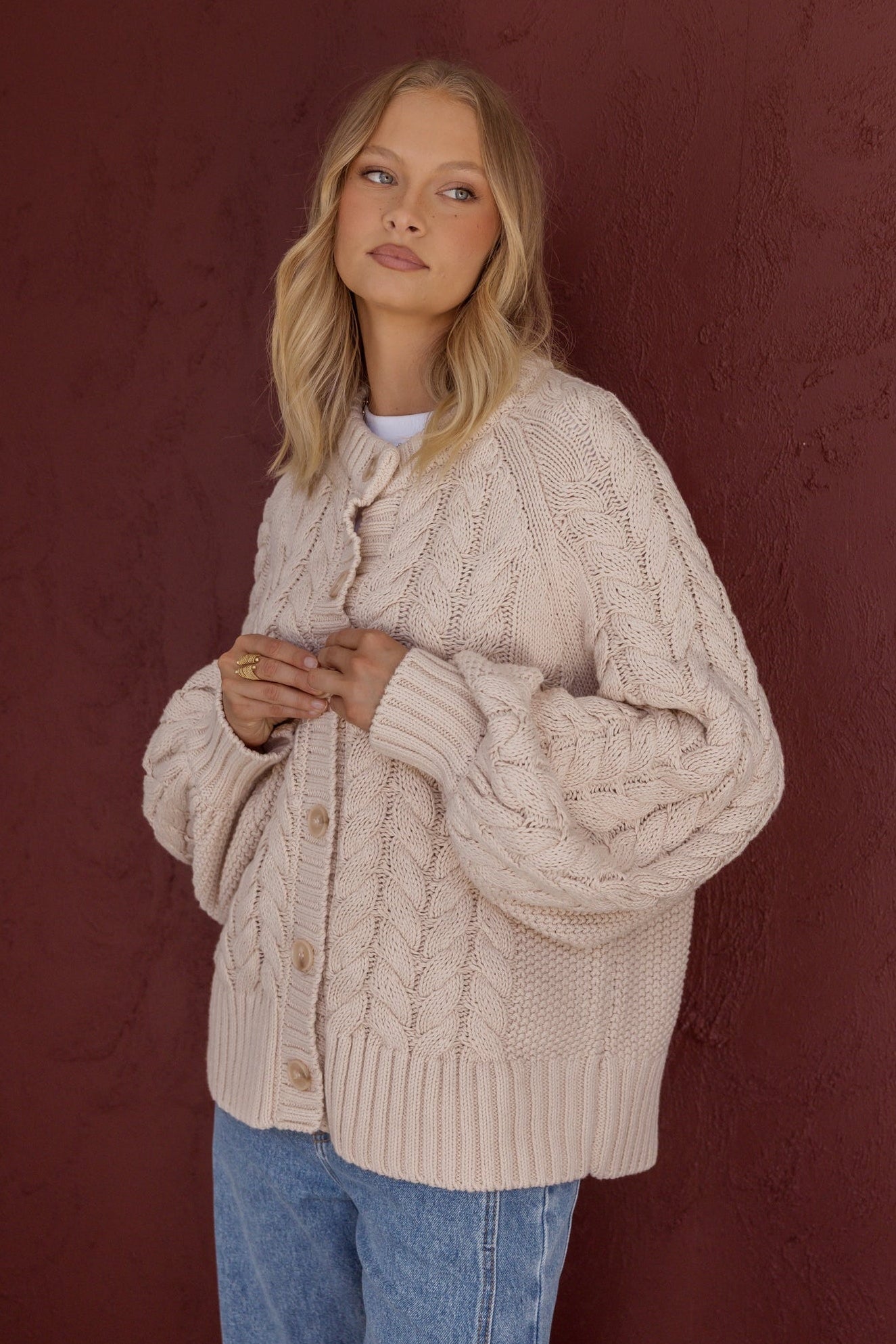 HAVEN Cardigan Beige