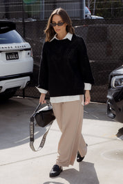 LOAM Knit Jumper Black