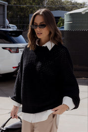 LOAM Knit Jumper Black