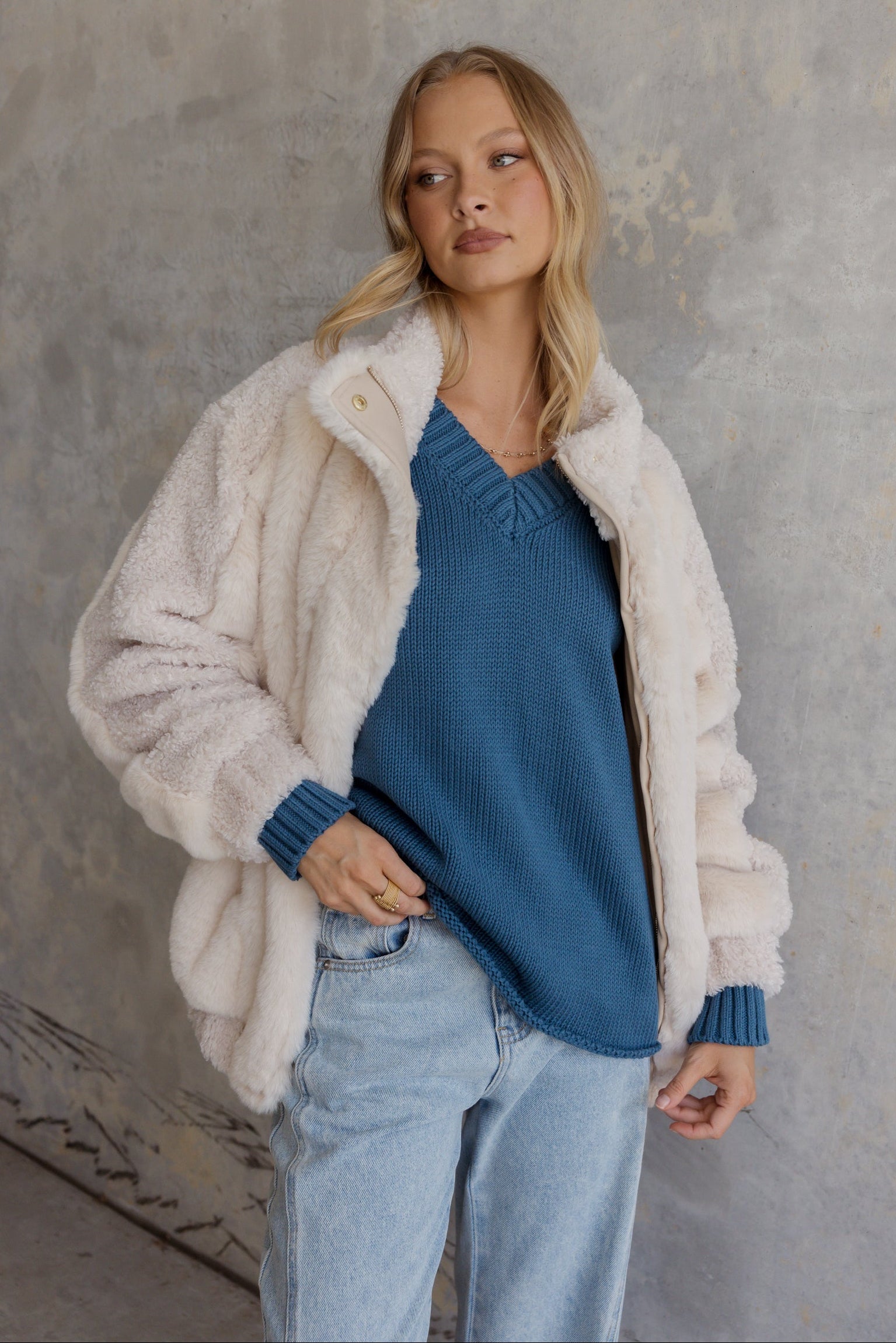 SOLACE Knit Jumper Teal