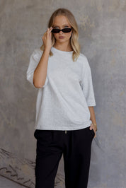 ZURI T-Shirt Grey Marle
