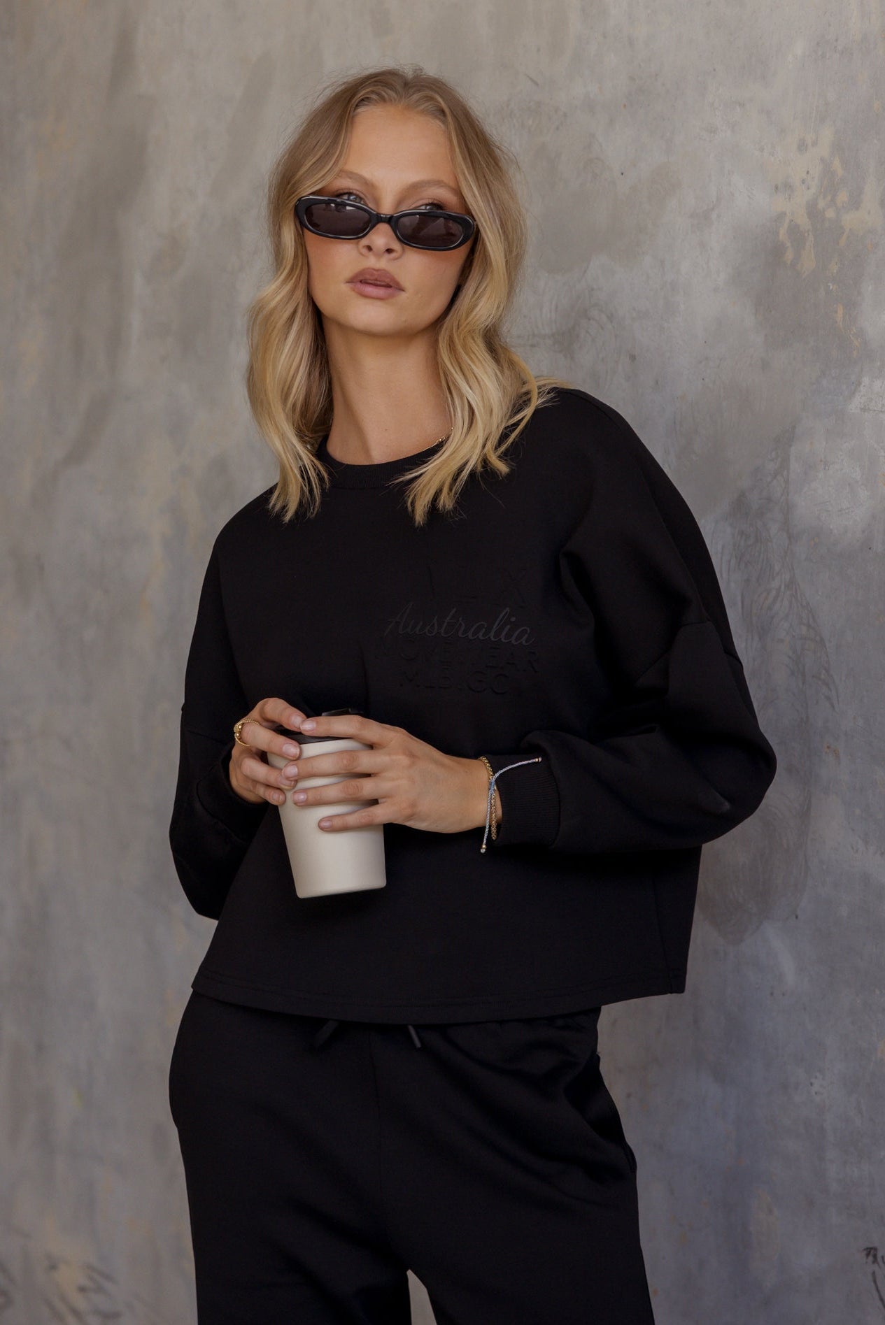 EMBY Long Sleeve Top Black