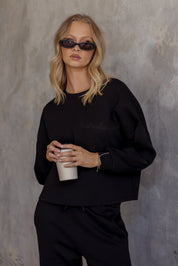 EMBY Long Sleeve Top Black