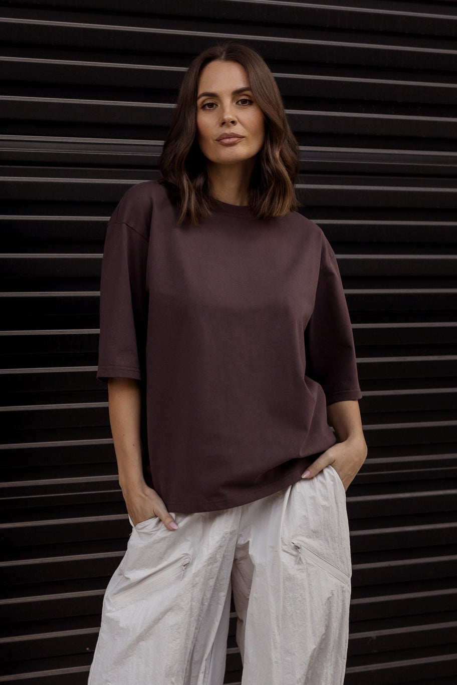 ZURI T-Shirt Dark Cocoa
