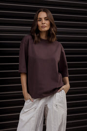 ZURI T-Shirt Dark Cocoa