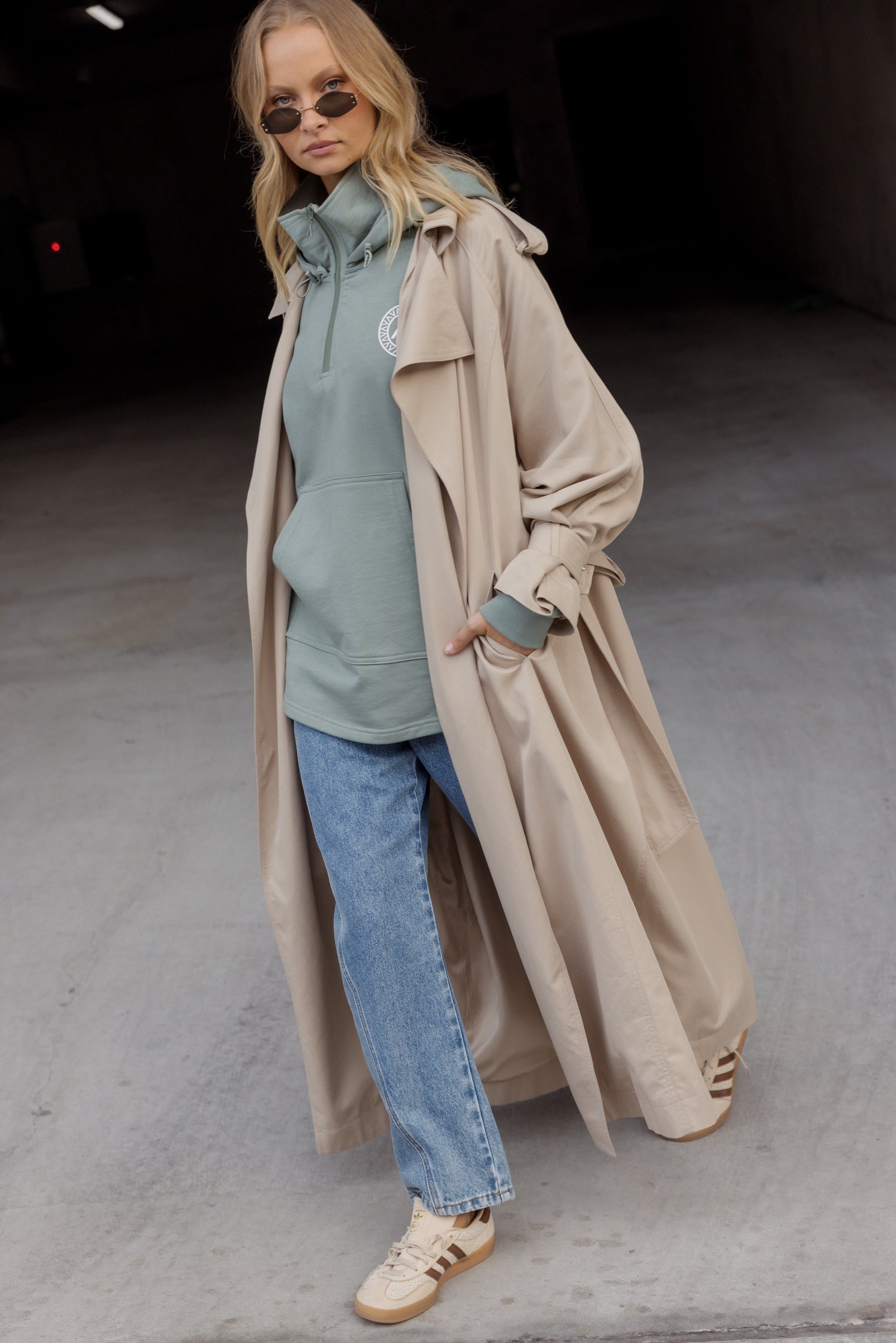 PASCAL Soft Maxi Trench Beige