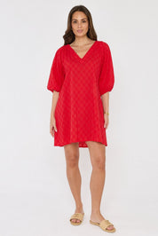 LUMA Mini Dress Red
