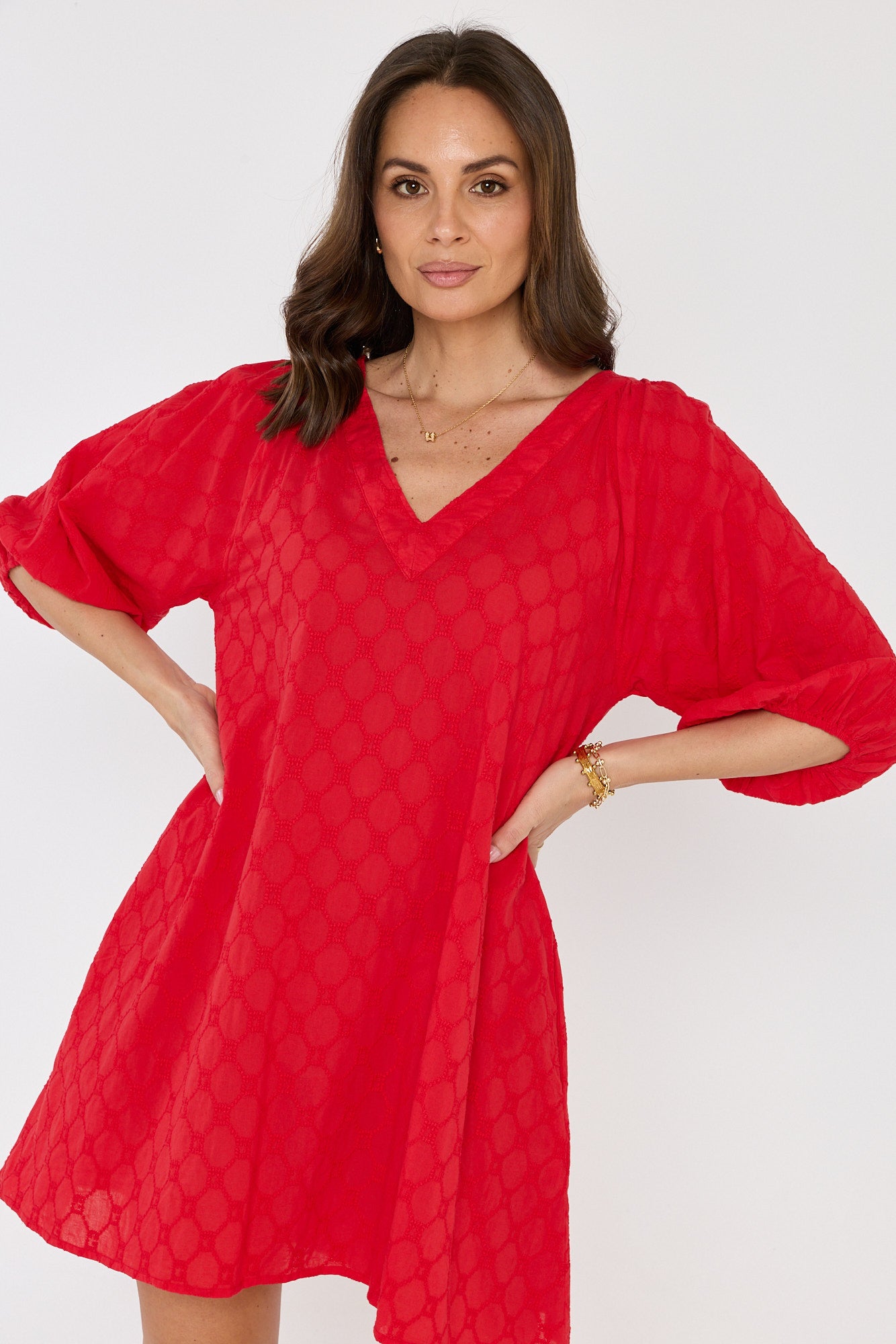 LUMA Mini Dress Red