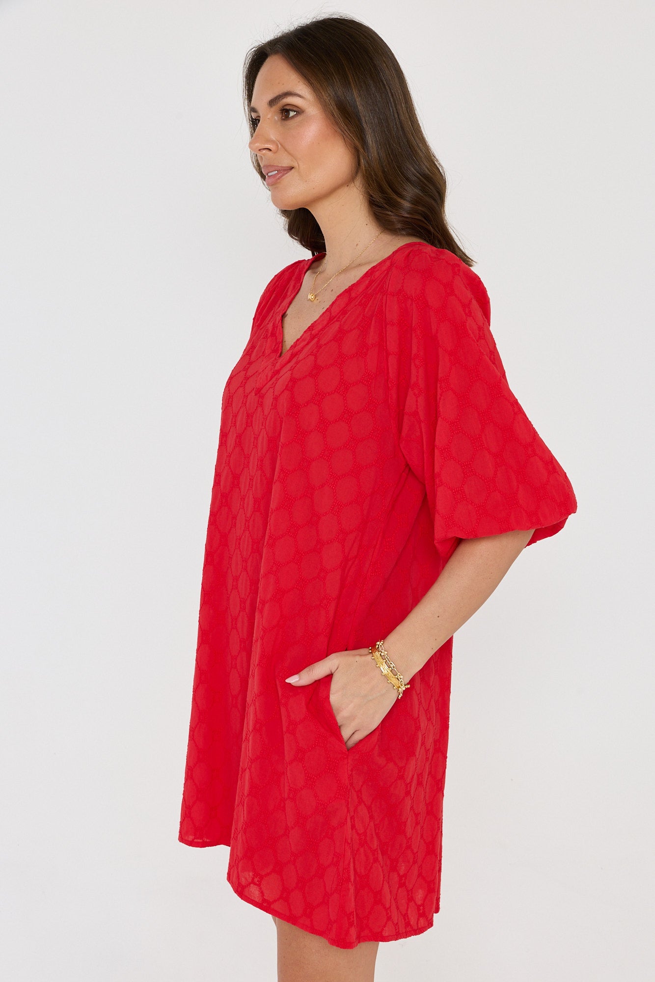 LUMA Mini Dress Red