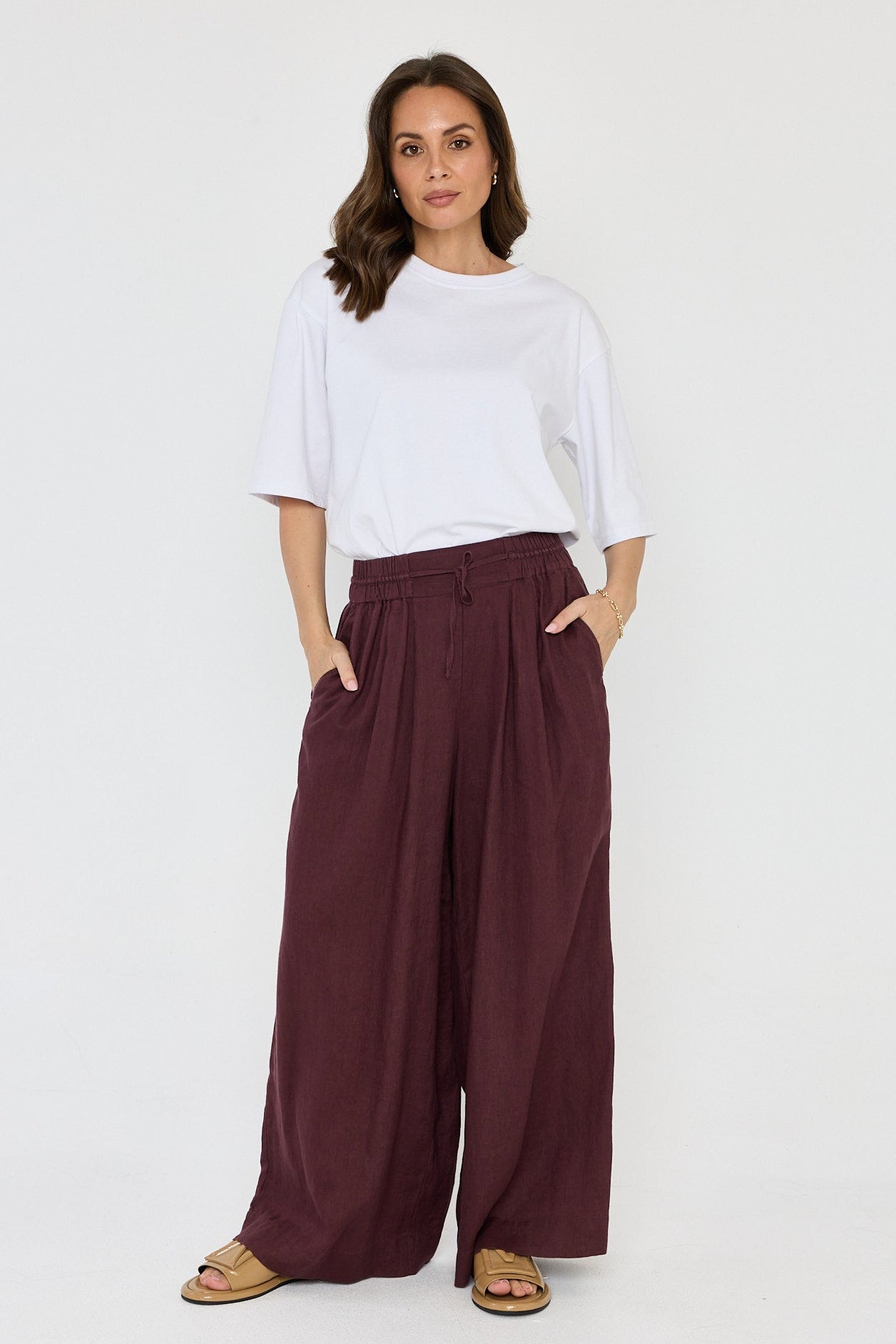 CIEL Pants Burgundy