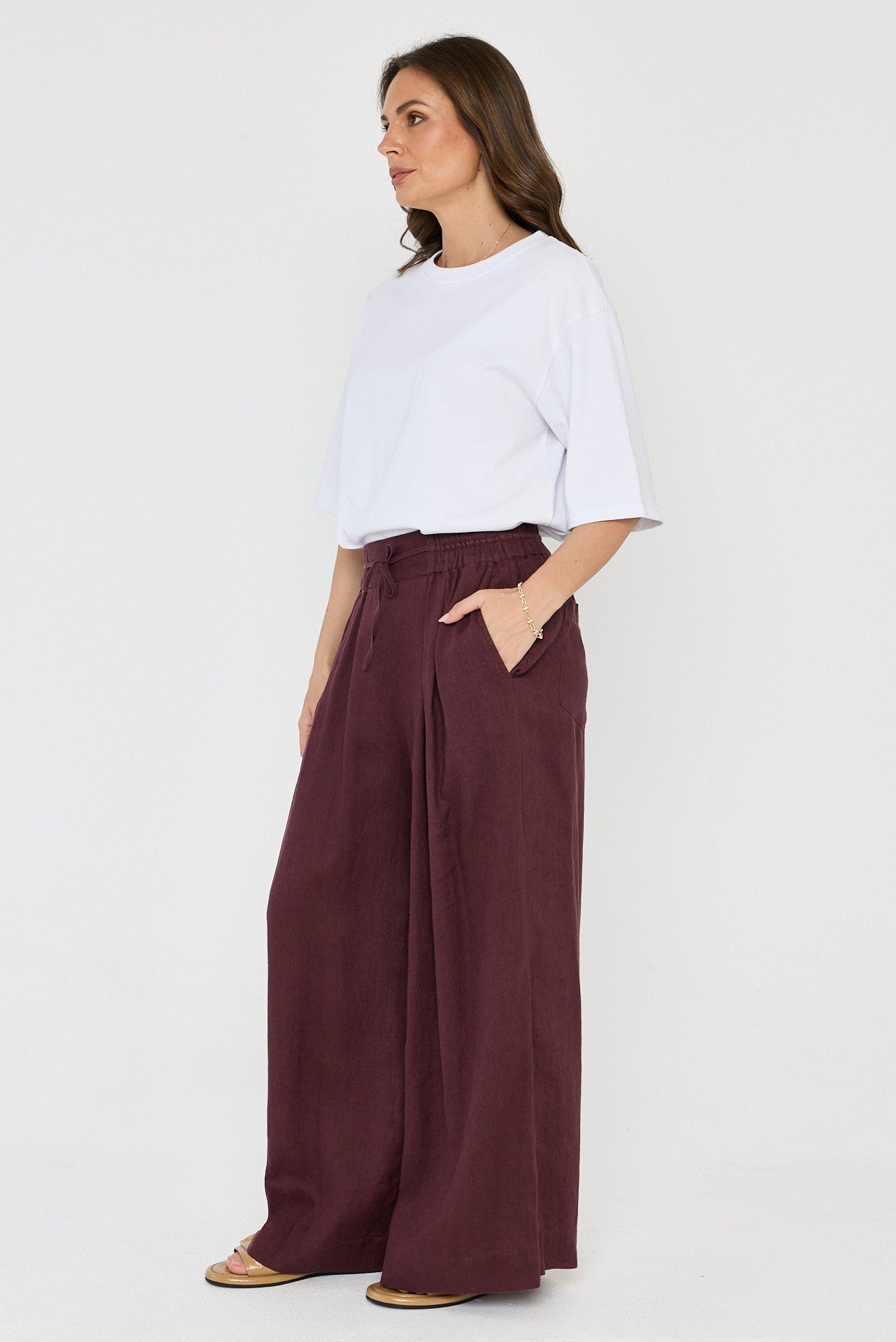 CIEL Pants Burgundy