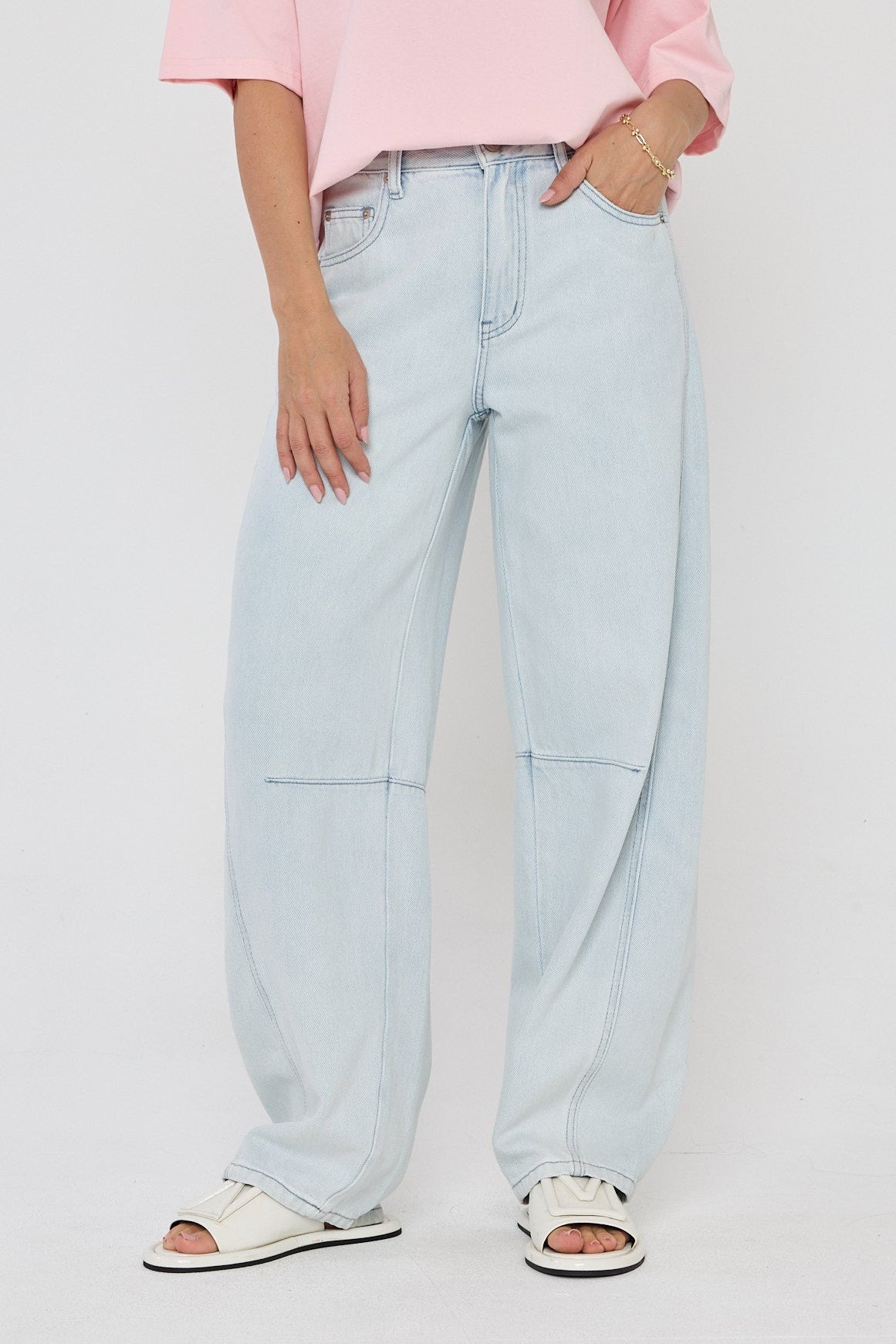 ALASKA Pants Light Blue Wash