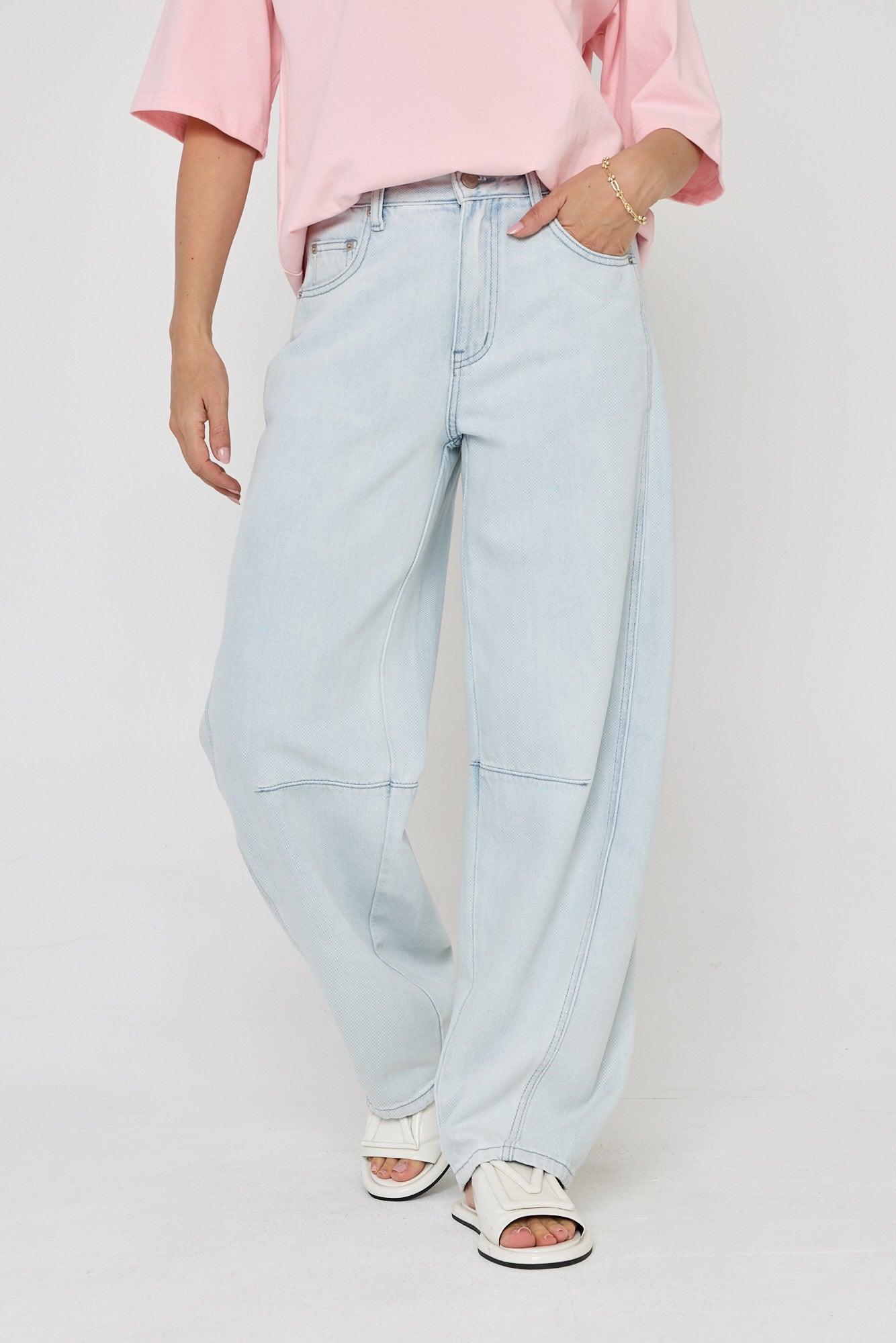 ALASKA Pants Light Blue Wash