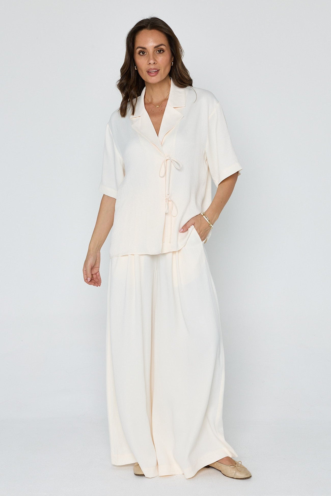 AVELA Blouse Cream