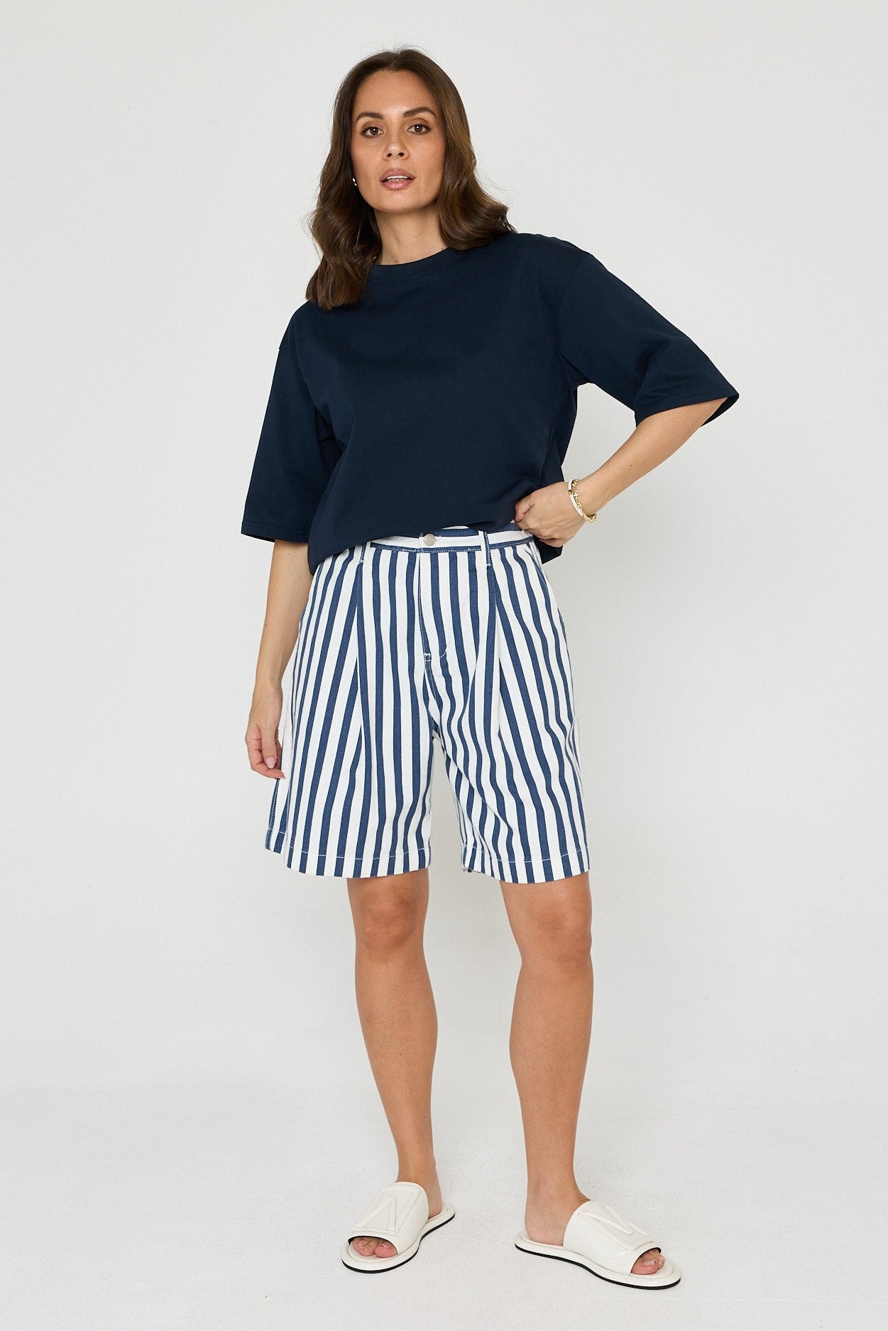 HARVEY Shorts Blue Stripe