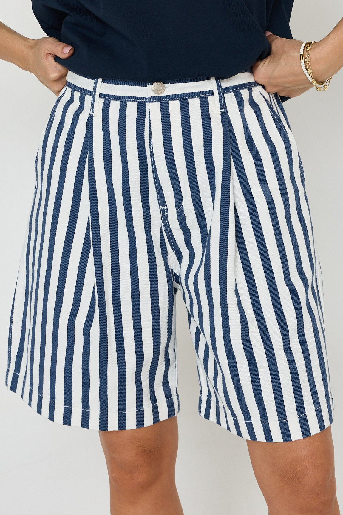 HARVEY Shorts Blue Stripe