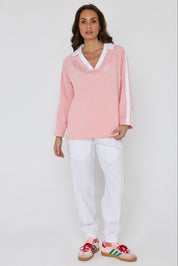 AMOUR T-Shirt Pink/White